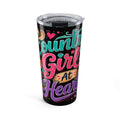 Country Girl At Heart Tumbler 20oz | Colorful Handlettering