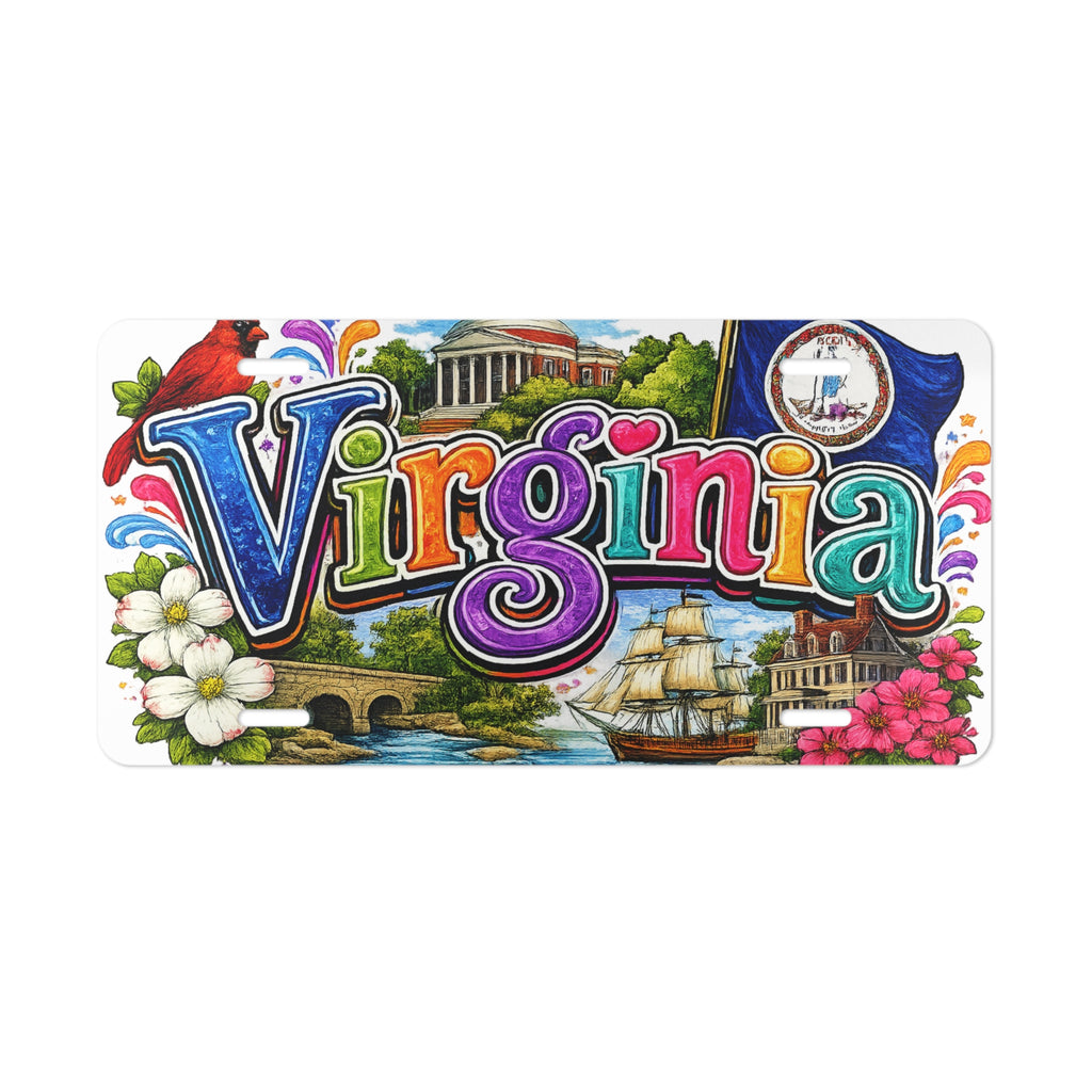 Virginia Scenic Vanity Plate | State Landmarks, Floral, Nautical