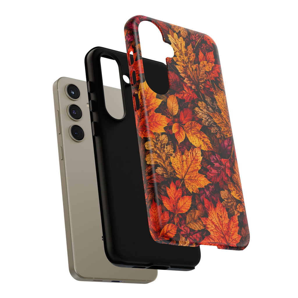Autumn Leaves Tough Phone Case — Fall Foliage Protective Cover