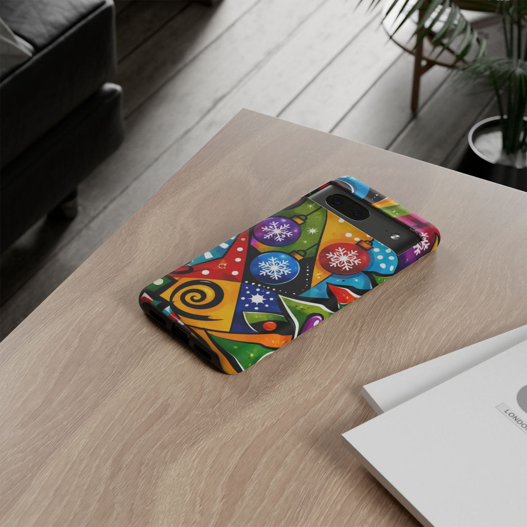 Holiday Ornament Phone Case — Colorful Festive Christmas Design
