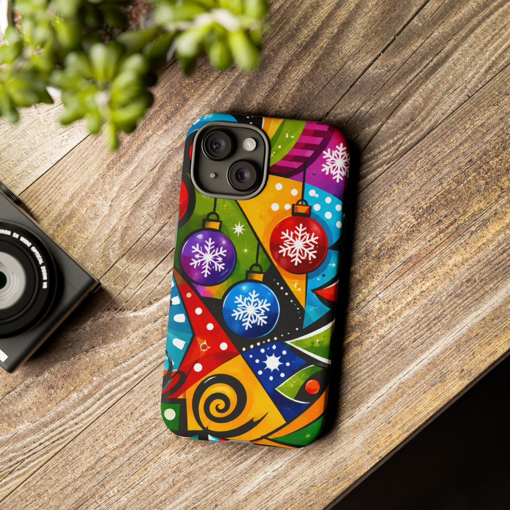 Holiday Ornament Phone Case — Colorful Festive Christmas Design