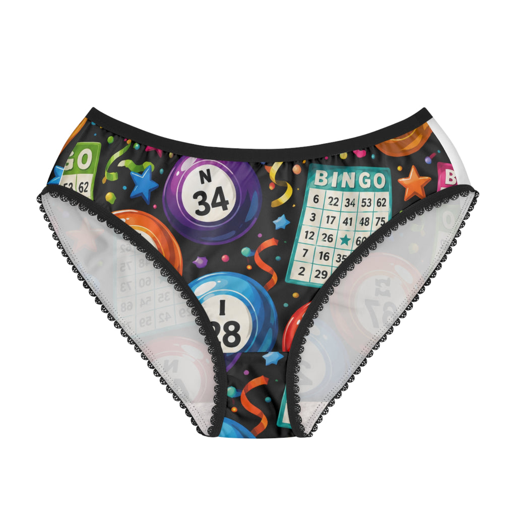 Bingo Night Women's Briefs — Fun Lottery Ball & Card Print
