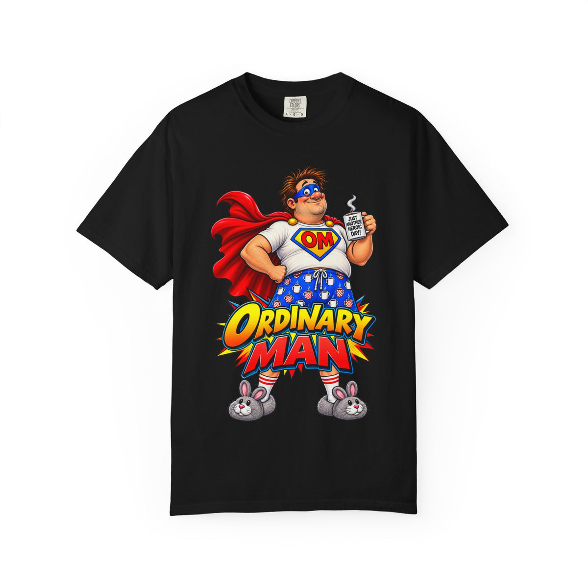 Ordinary Man Graphic T-Shirt — Funny Superhero Dad Tee