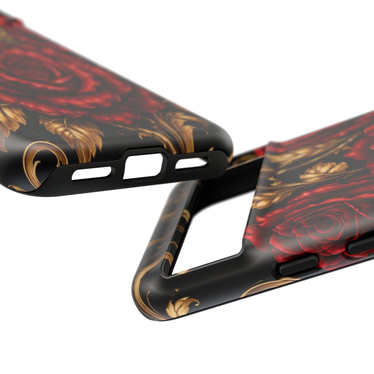 Tough Cases — Vintage Red Rose Floral Phone Case