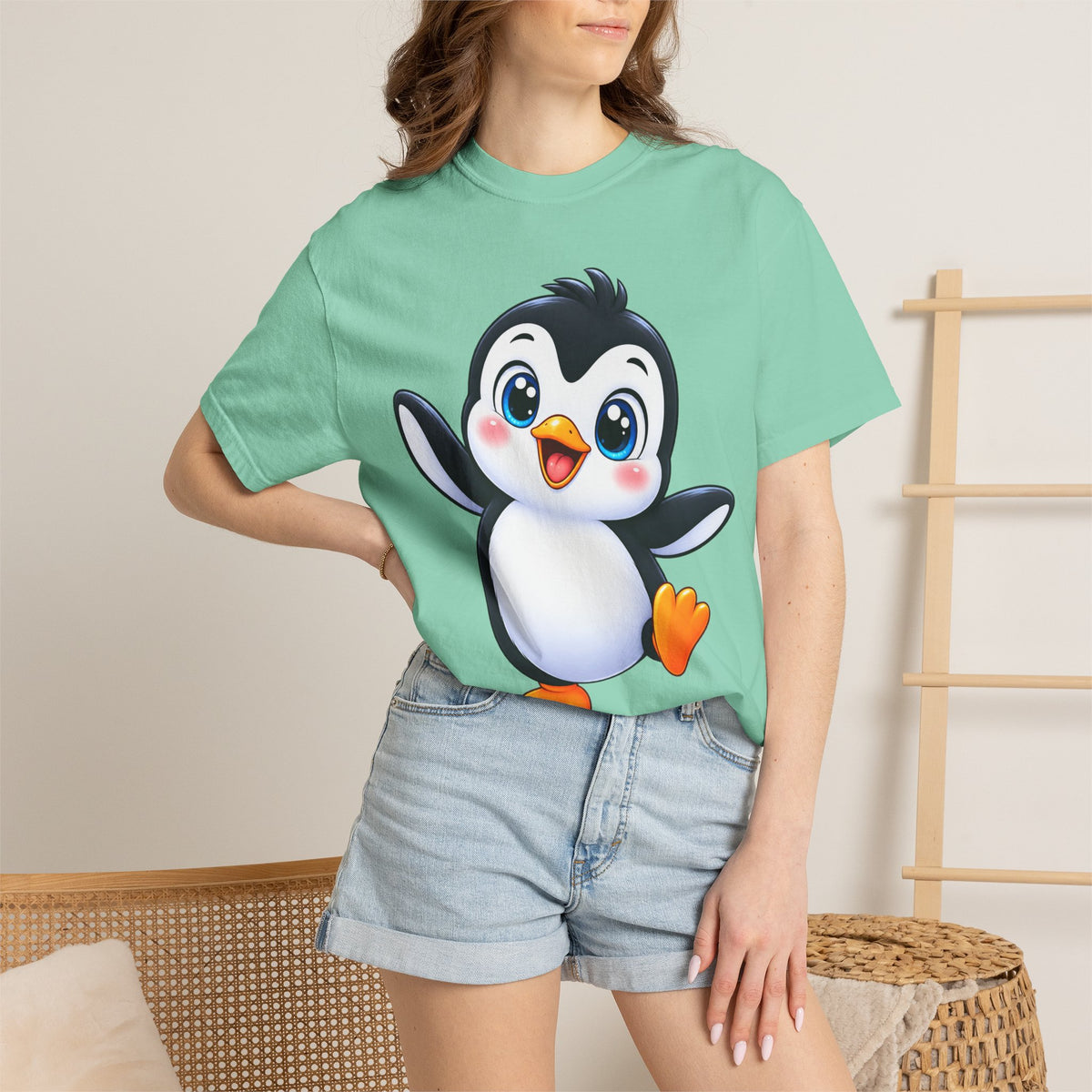 Cute Cartoon Penguin T-Shirt — Adorable Baby Penguin Graphic Tee
