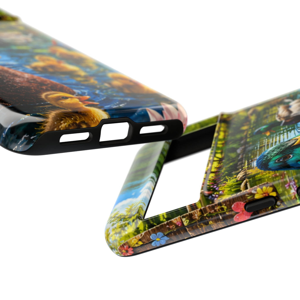 Duck Family Phone Case — Cute Mallard & Ducklings Protective Tough Case