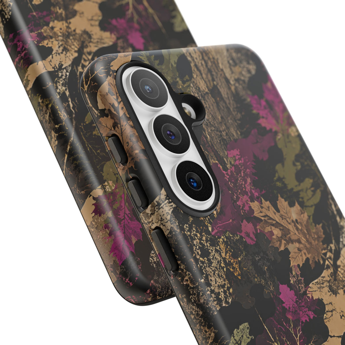 Camo Floral Tough Phone Case — Rugged Nature-Inspired Protection