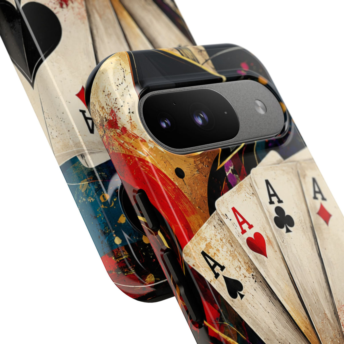 Casino Poker Ace Phone Case — Vintage Playing Cards & Chips Protective Cover