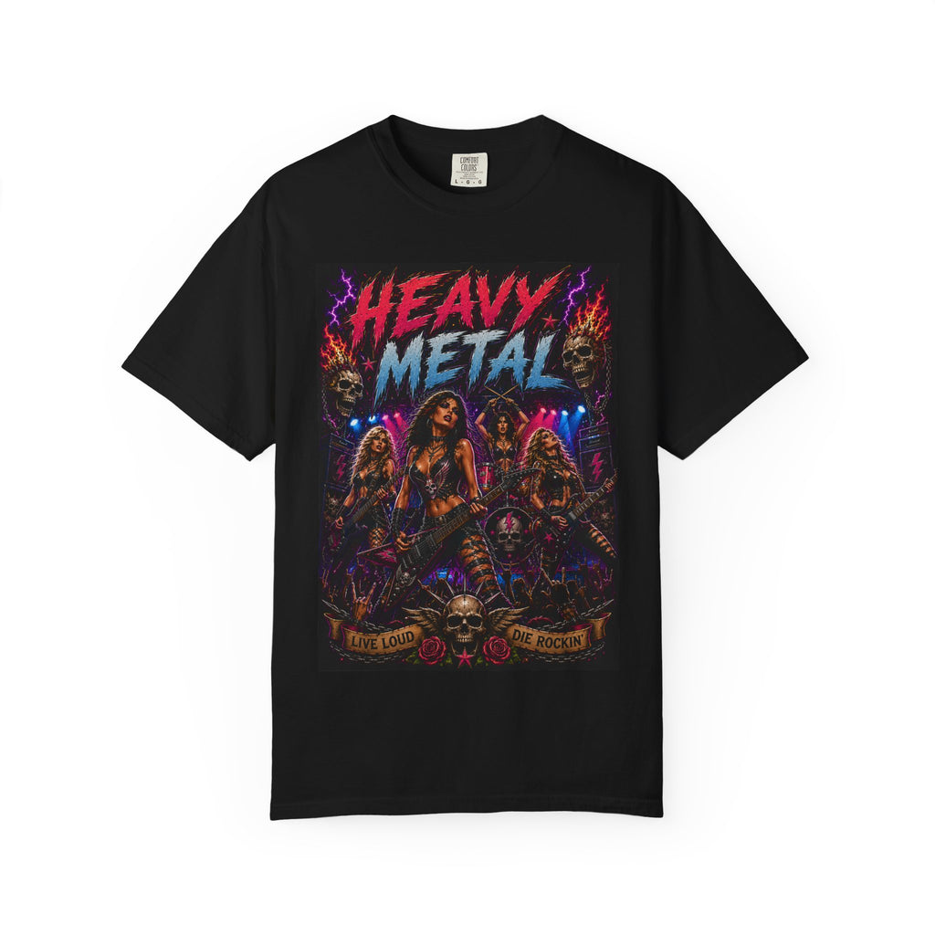 Heavy Metal Band Graphic T-Shirt | Retro Rock Artwork