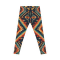 Southwest Aztec Print Leggings — Colorful Boho Tribal All-Over Print