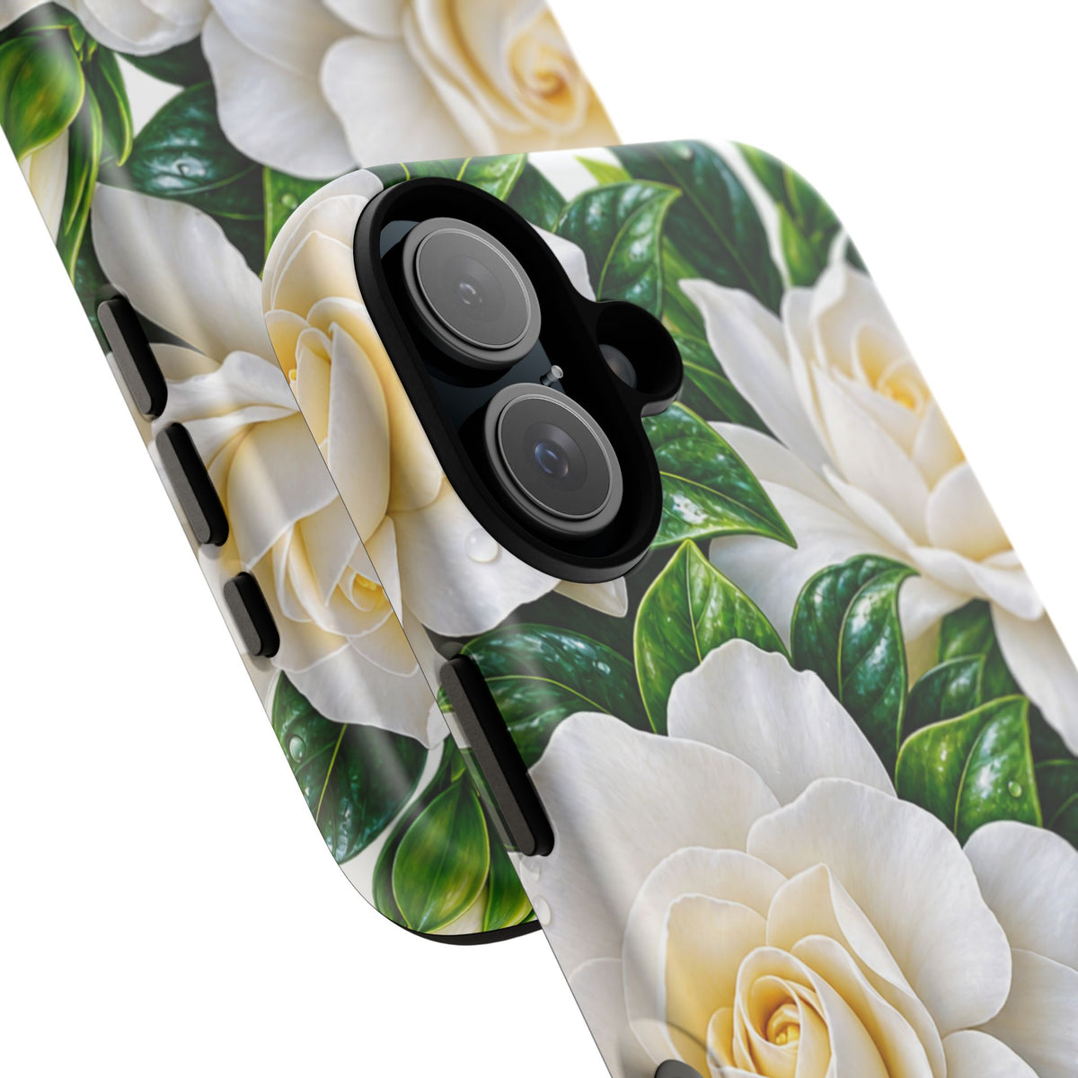 Floral Camellia Tough Case — White Gardenia Phone Cover