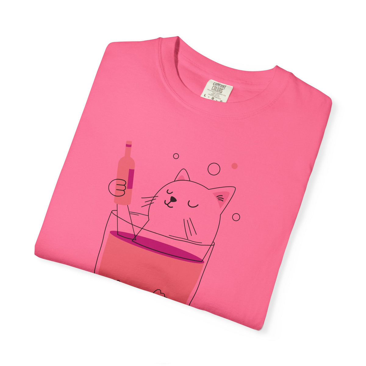 Cat in Wine Glass T-shirt | be good do good design