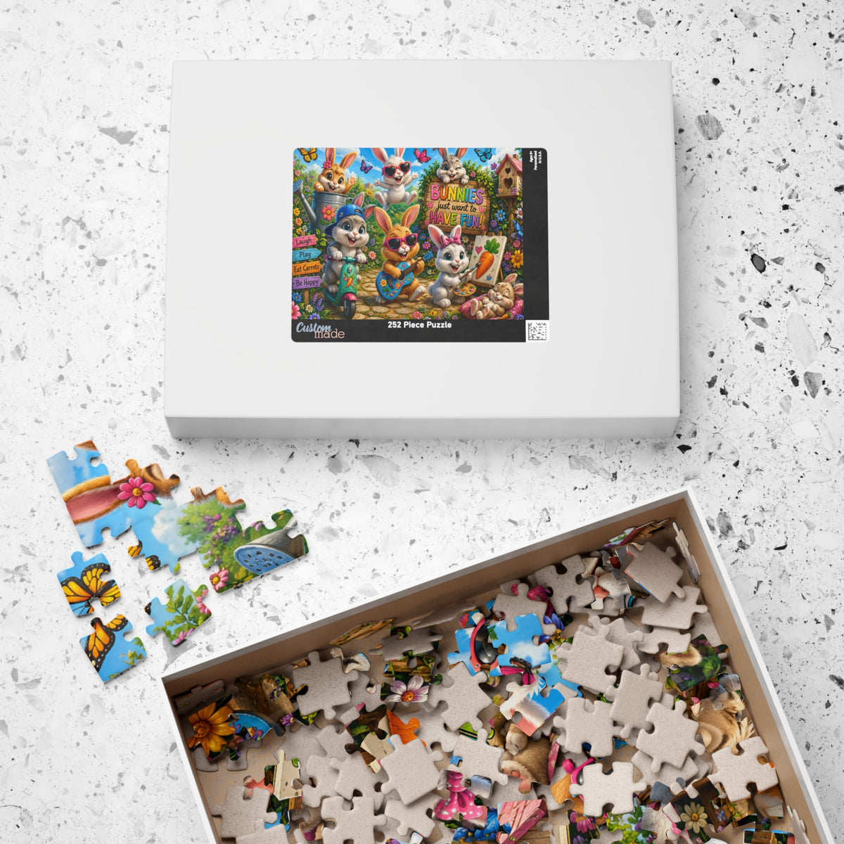 Bunnies Just Want to Have Fun — Colorful Easter Bunny Puzzle (110–1014 pcs)