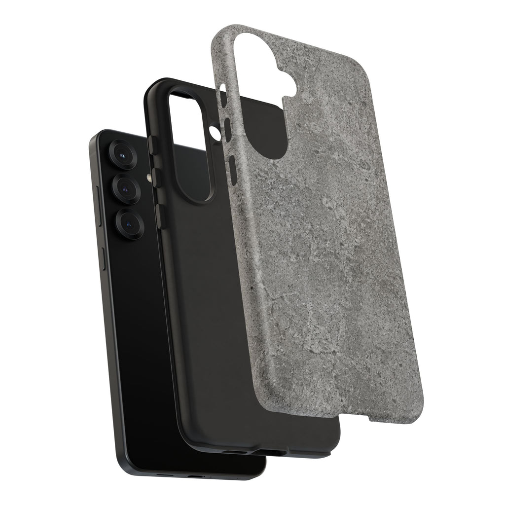Concrete Texture Phone Case — Rugged Grey Protective iPhone Cover