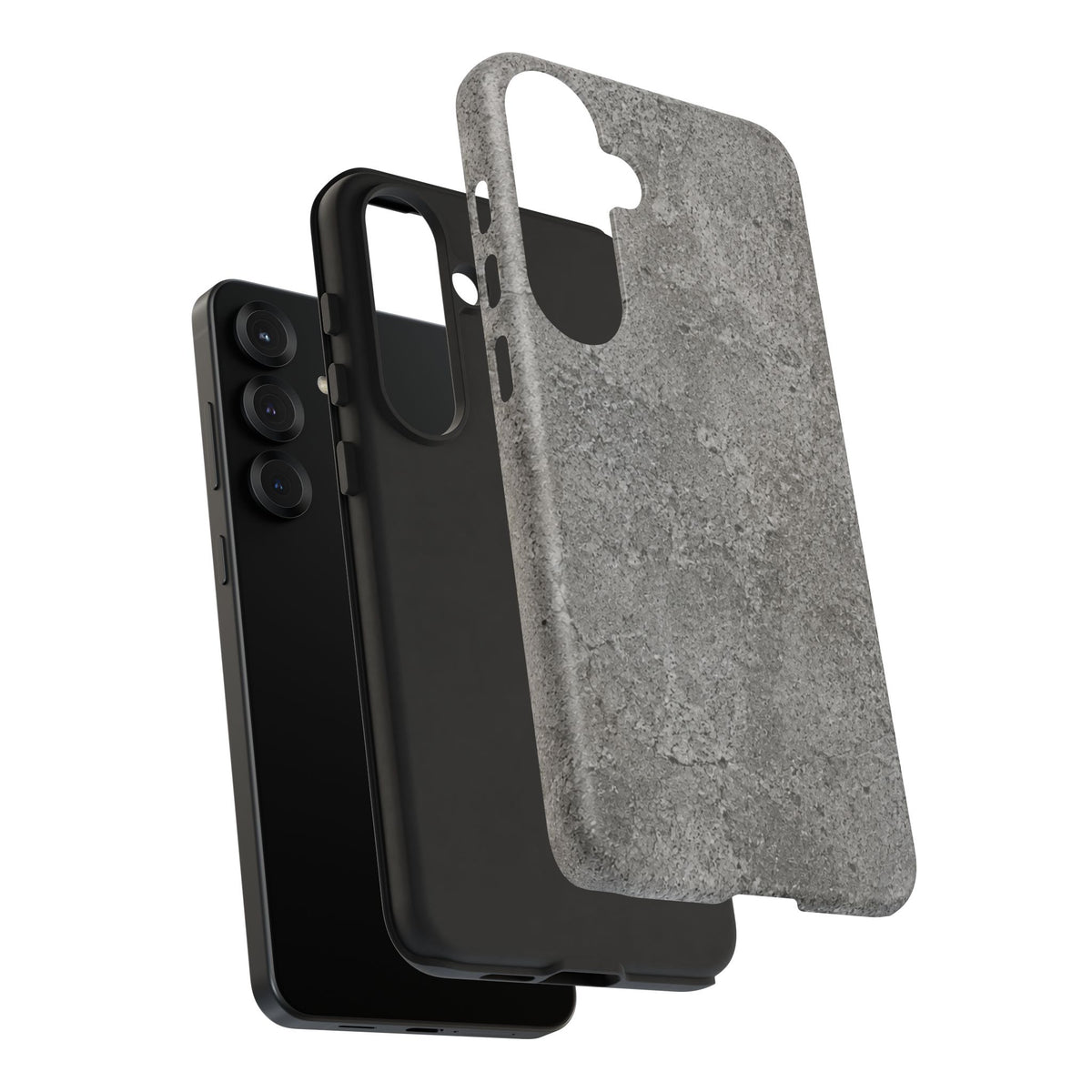 Concrete Texture Phone Case — Rugged Grey Protective iPhone Cover