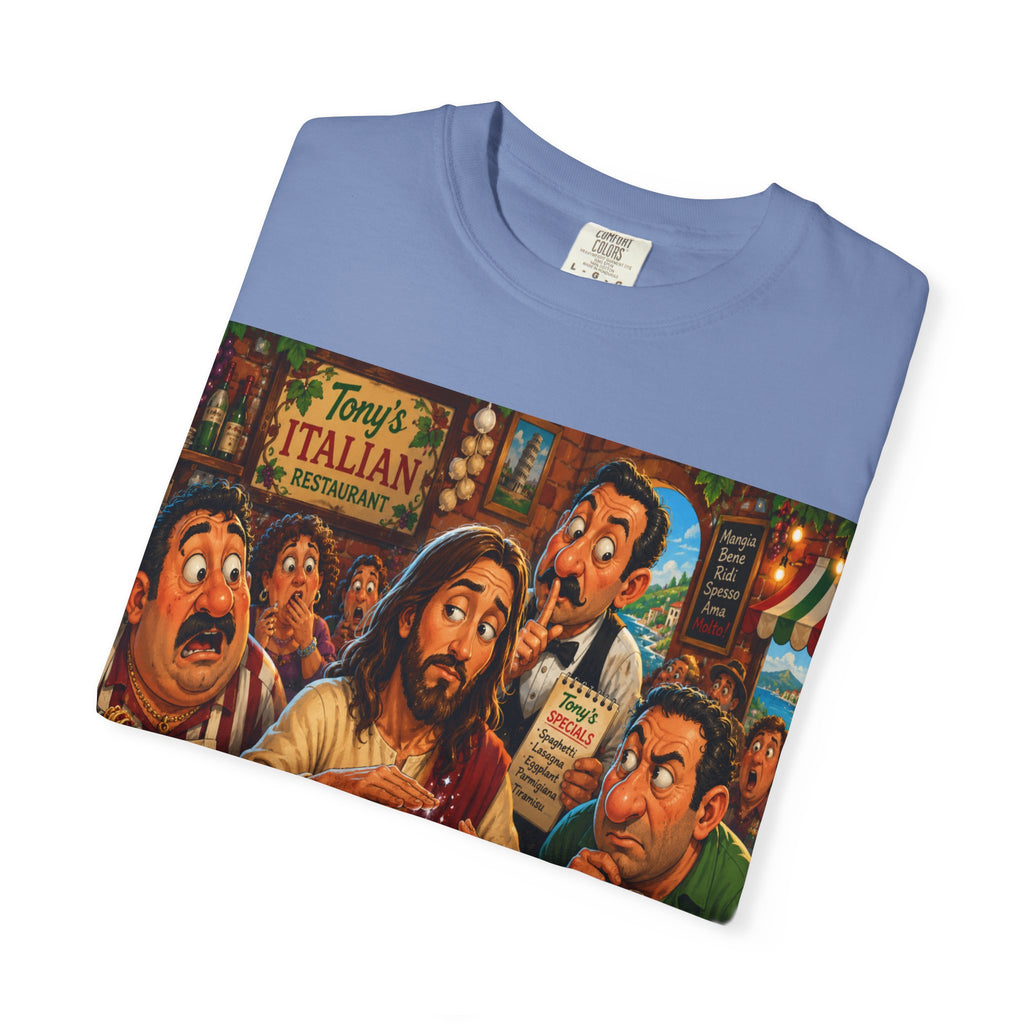 Jesus Turning His Water Into Wine  Scene T-shirt | Italian Parlor Illustration