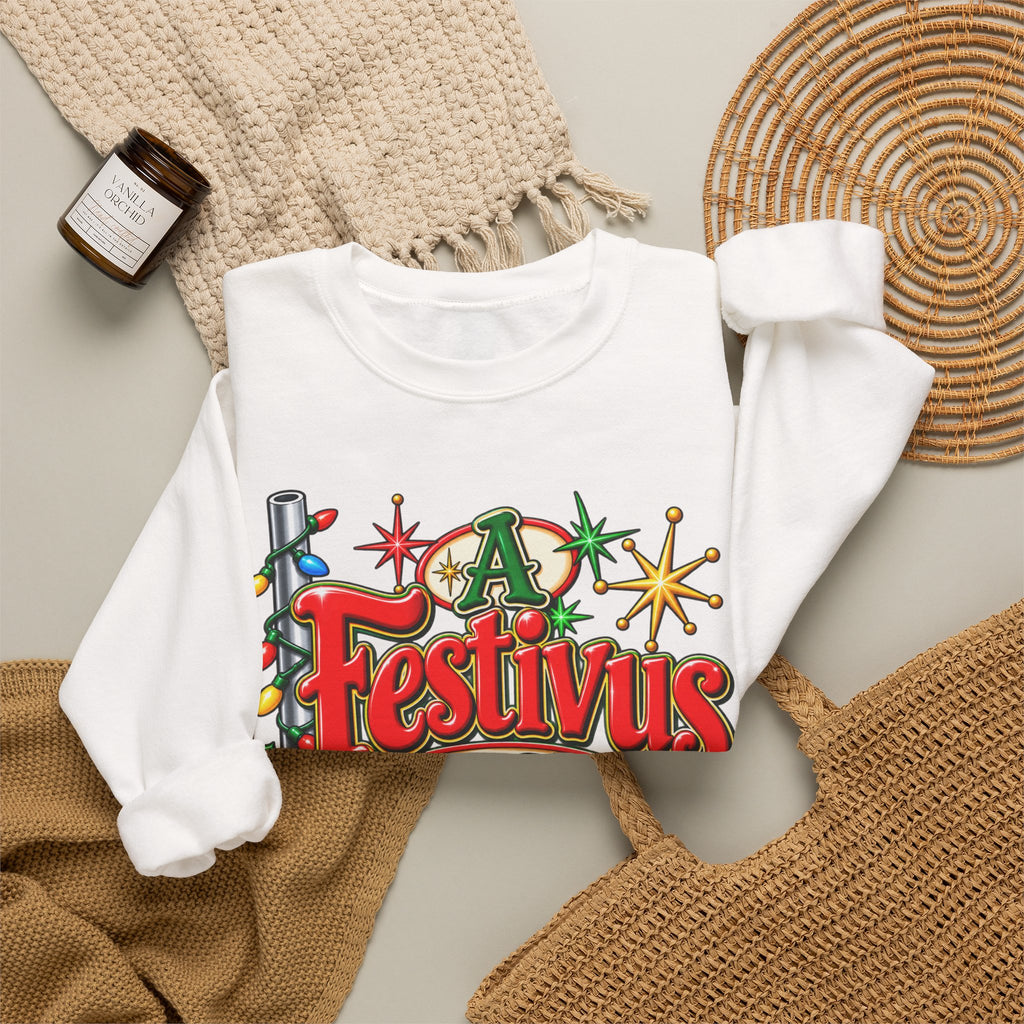 Festivus Crewneck Sweatshirt — "A Festivus For The Rest Of Us" Holiday Sweater