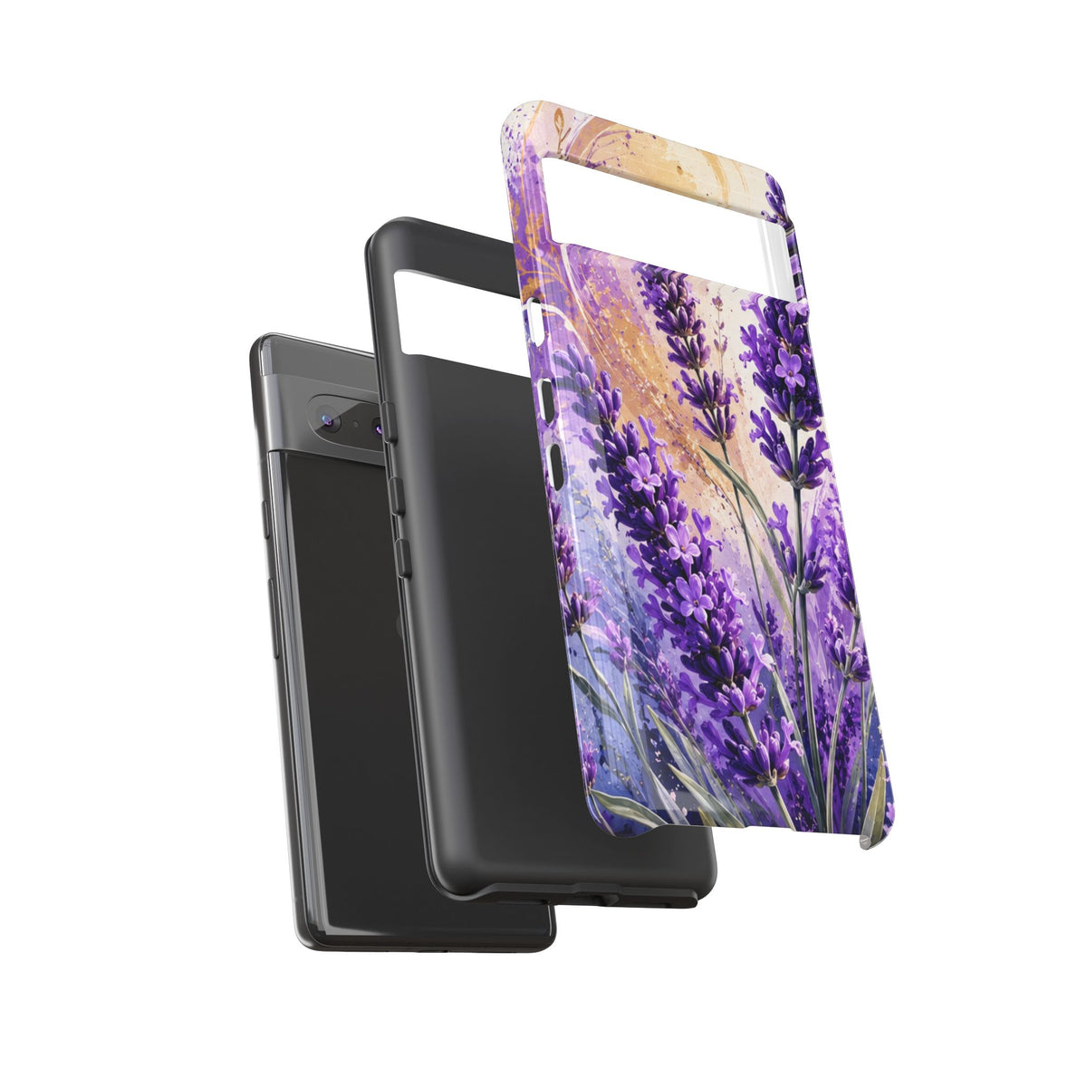 Lavender Bouquet Tough Phone Case — Protective Floral iPhone Case