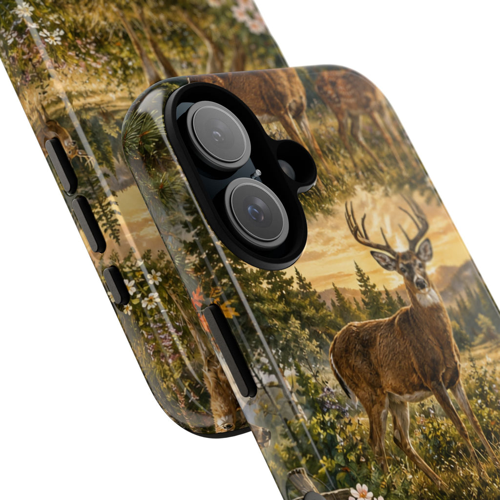 Deer Forest Phone Case — Woodland Bucks Nature iPhone Cover