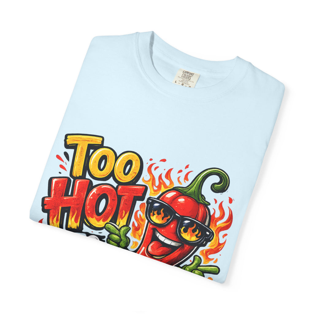 Too Hot to Handle pepper graphic T-shirt | spicy chili design
