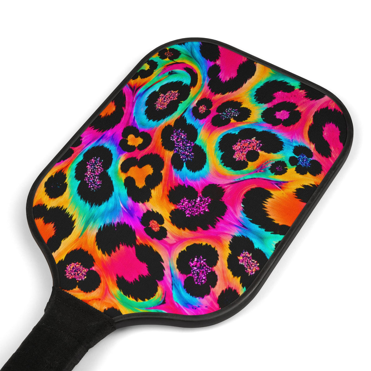 Neon Leopard Pickleball Paddle Set — Colorful 2-Pack Pickleball Kit