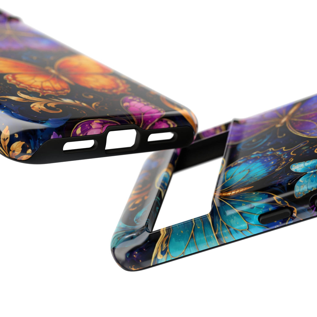 Butterfly Tough Phone Case — Colorful Floral Butterflies Protective Cover