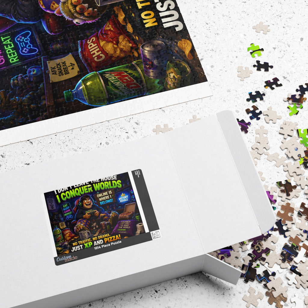 I Conquer Worlds Gamer Puzzle | 520 Piece Video Game Jigsaw