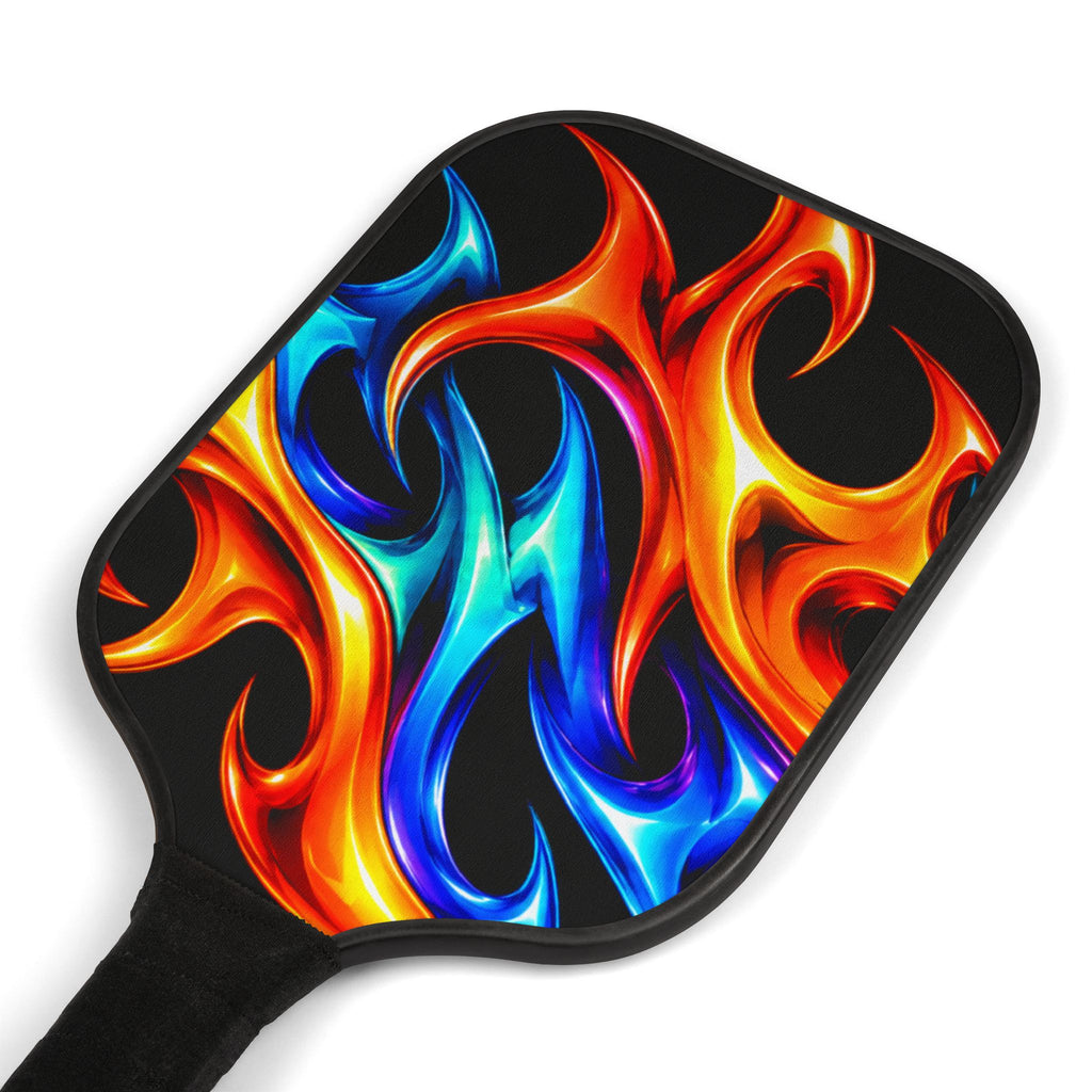 Pickleball Paddle Set – Flame Graphic Pickleball Kit with Two Paddles & Balls