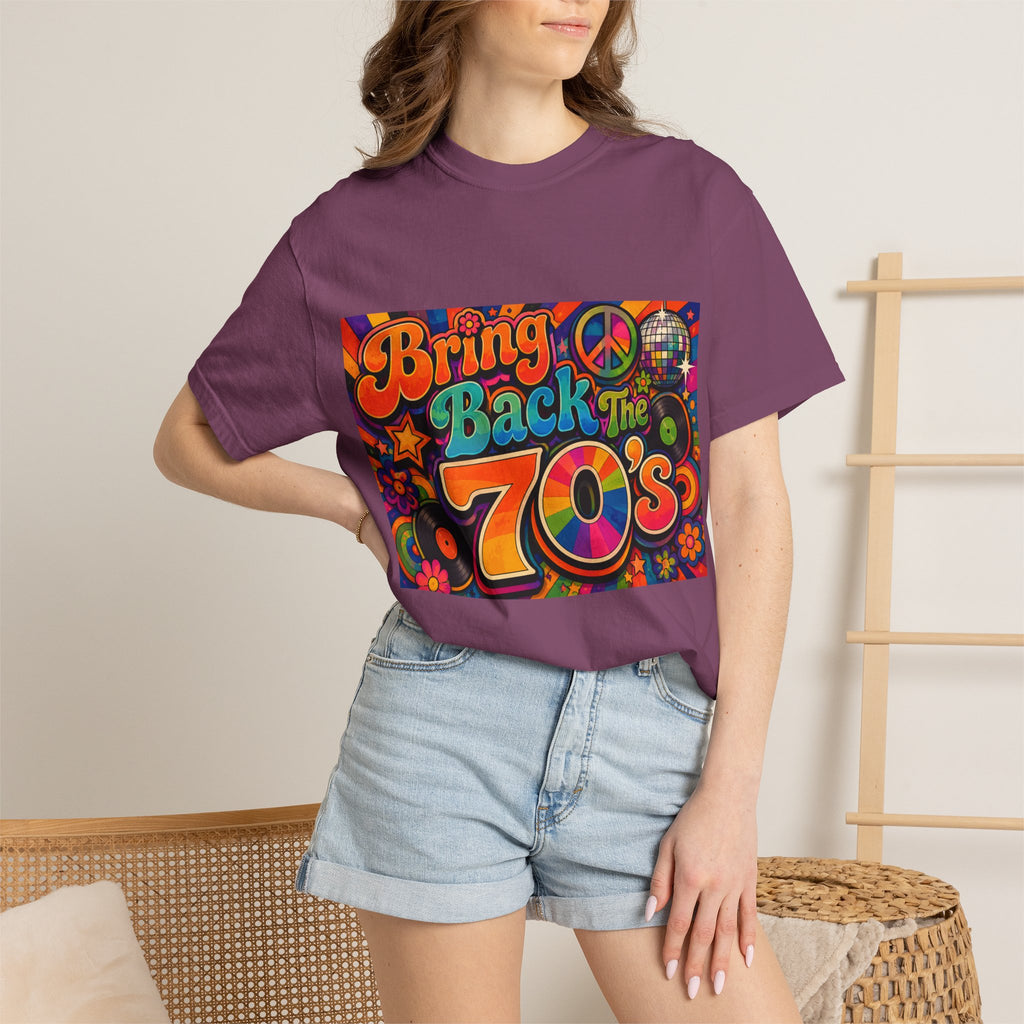 Bring Back the 70s T-shirt | Retro Psychedelic Disco Design