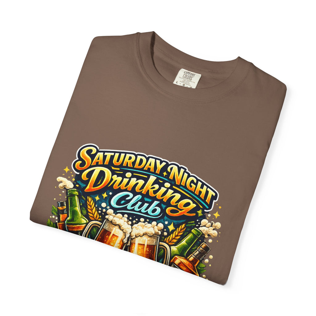 Saturday Night Drinking Club T-shirt | Beer Glasses, Bottles, Members Only