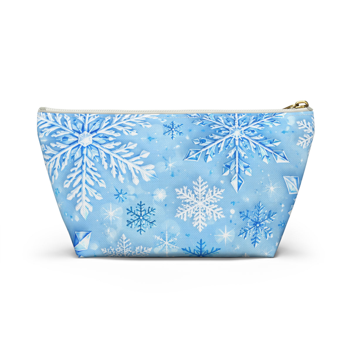 Snowflake Cosmetic Pouch — Winter Accessory Bag for Travel & Gifts