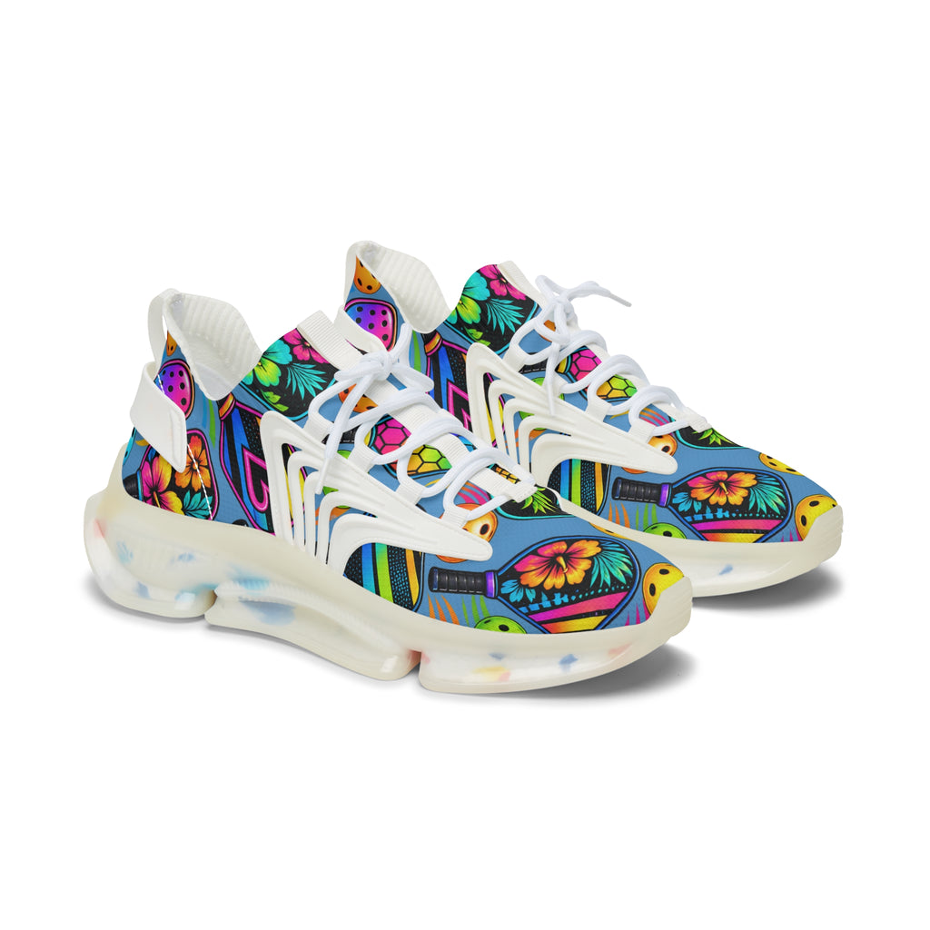 Women's Mesh Sneakers — Colorful Tropical Fruit Print Athletic Shoes