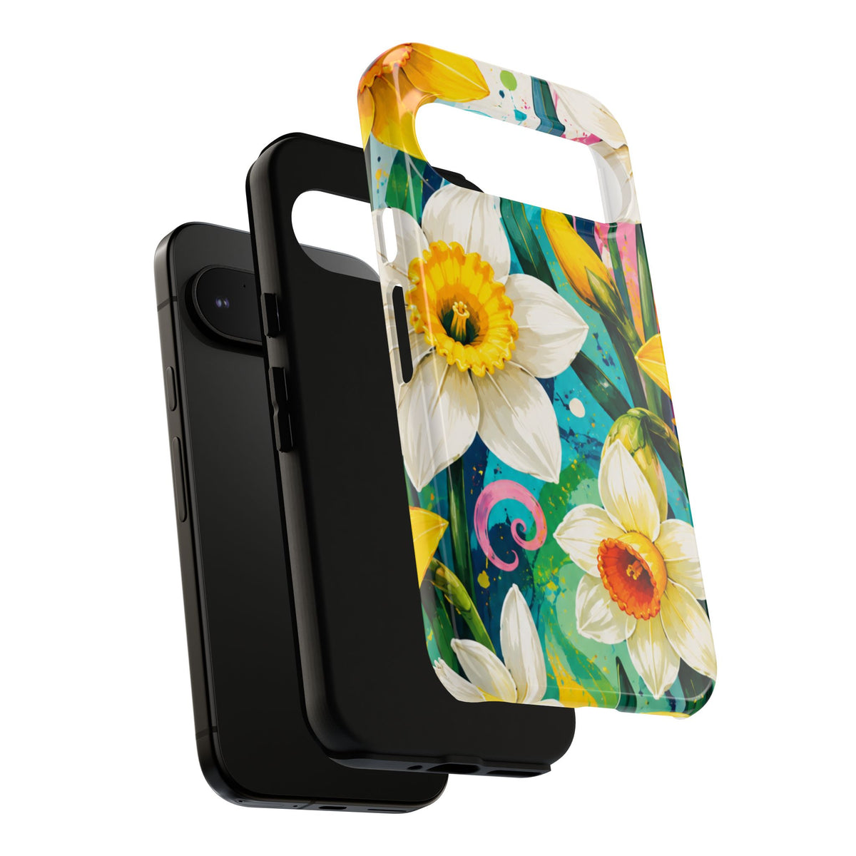 Daffodil Floral Phone Case — Bright Spring Garden Protective Cover