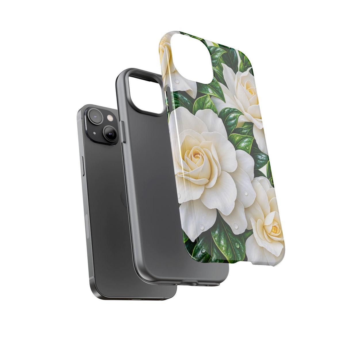 Floral Camellia Tough Case — White Gardenia Phone Cover