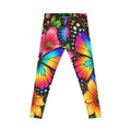Butterfly Bloom Leggings — Vibrant Floral Rainbow All-Over Print