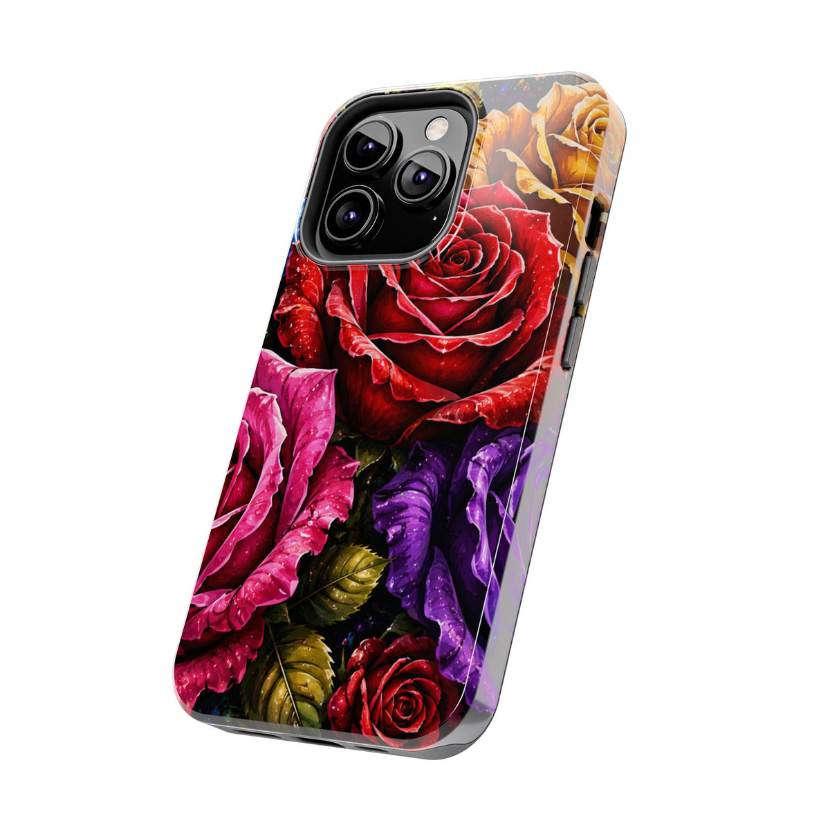 Tough Phone Case — Vibrant Rose Garden Protective Phone Cover