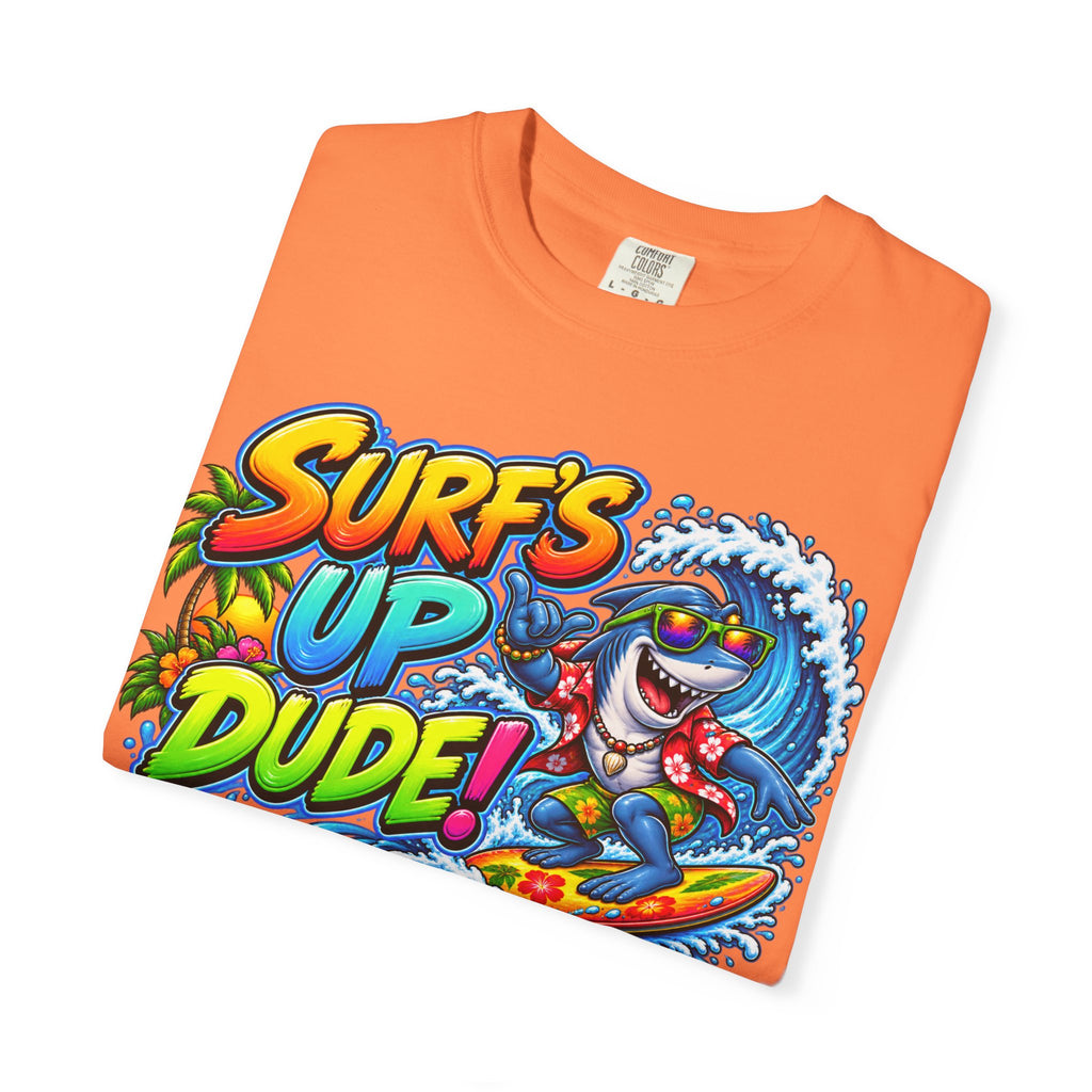 Surf's Up Dude! Surf Shark Graphic T-Shirt
