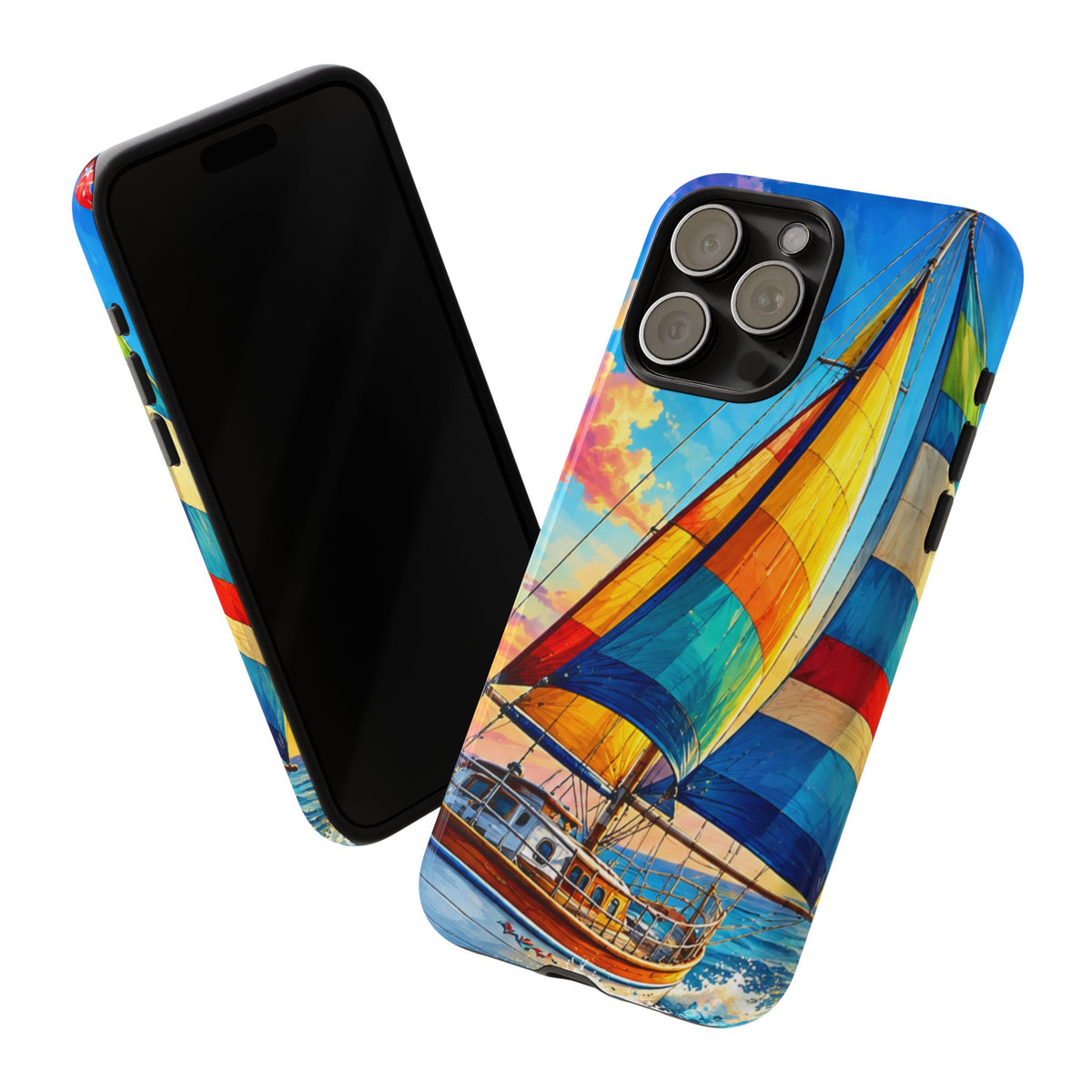 Sailboat Sunset Phone Case — Colorful Nautical iPhone Cover