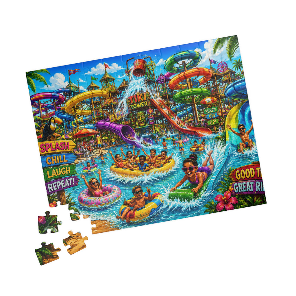 Waterpark Adventure Puzzle 520-piece | Colorful Summer Scene