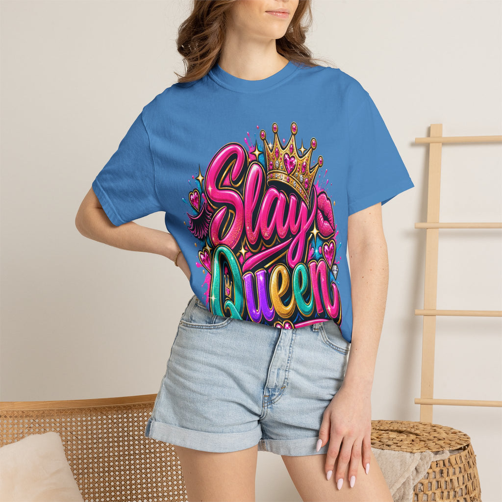 Slay Queen graphic T-Shirt | Crown graffiti style
