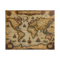 Vintage World Map Jigsaw Puzzle — Antique Nautical 252/520/1014-Piece