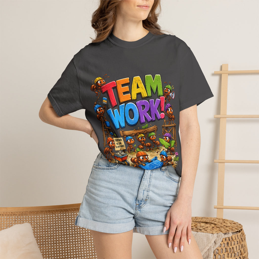 Teamwork Cartoon Ants T-shirt | Team Work Graphic Tee