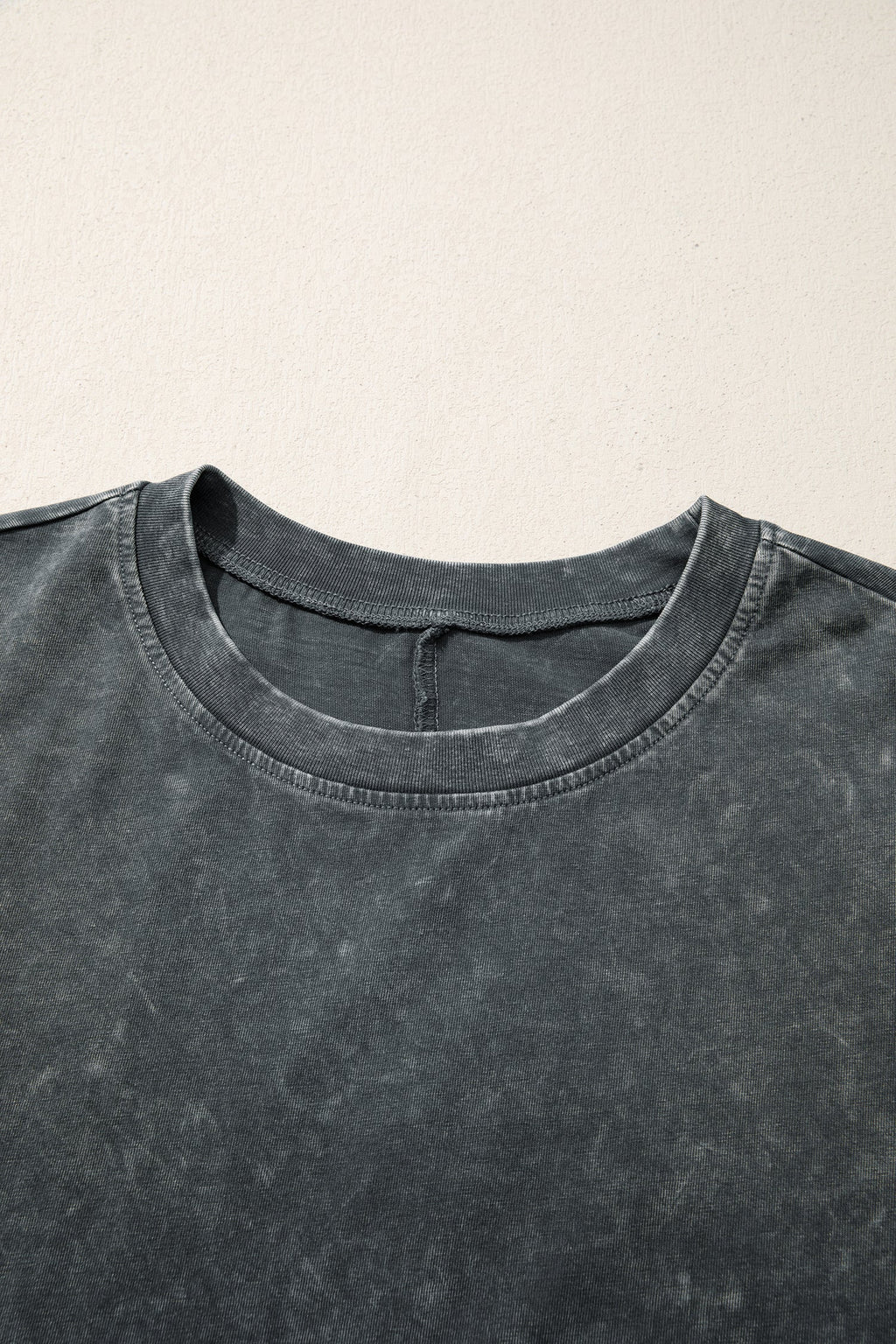 Solid Mineral Washed Short Sleeve Oversize Tee