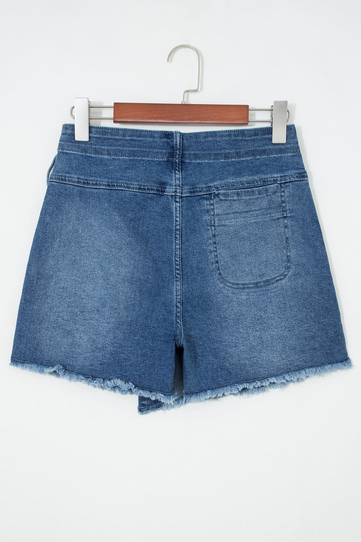 Denim Wrapped Tie Waist Skort