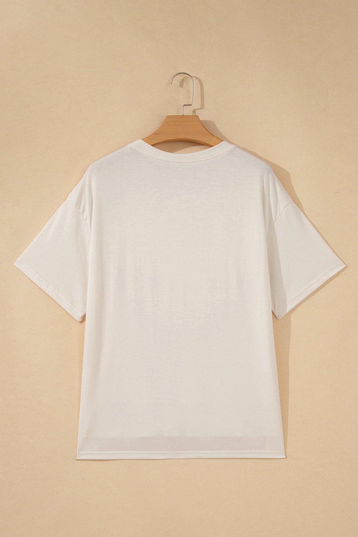 USA Flag Bow Patch Loose Knit T-Shirt