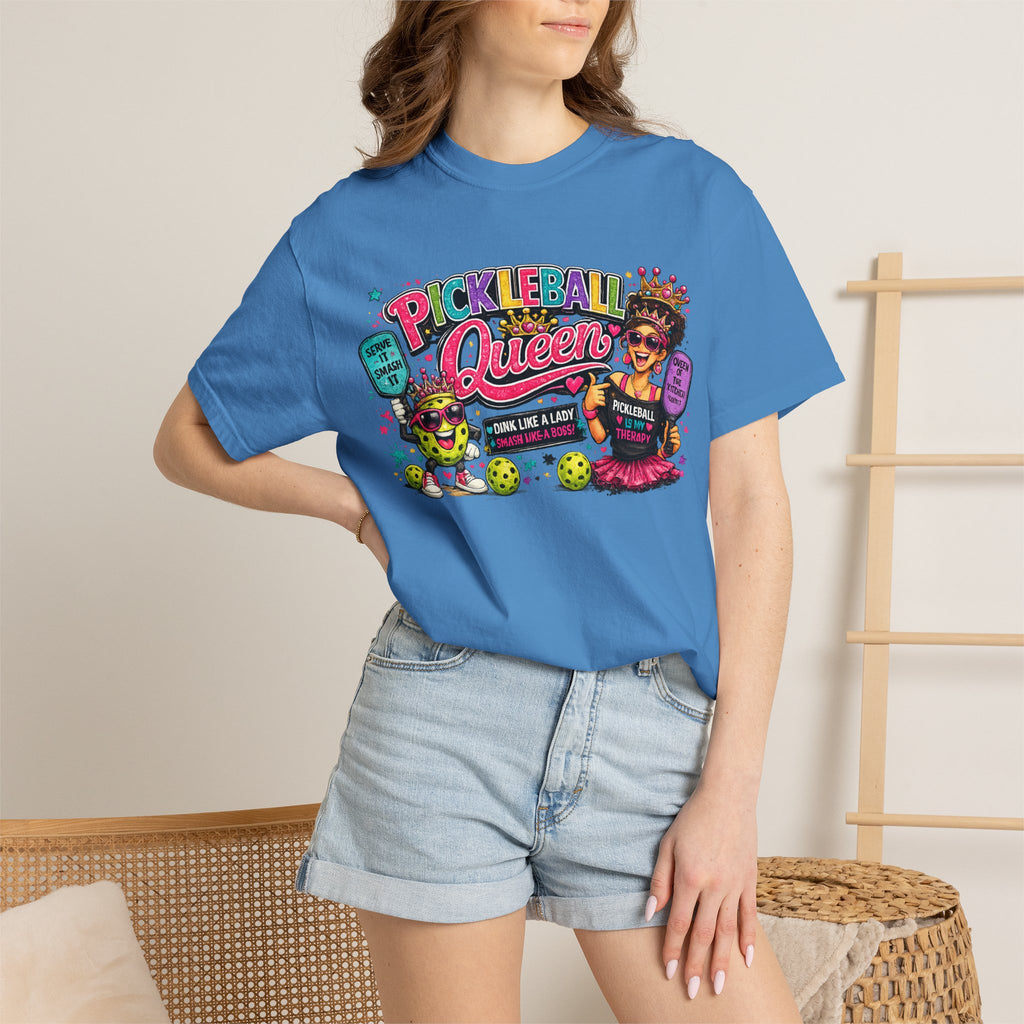 Pickleball Queen T-Shirt | Colorful Pickleball Graphic Tee