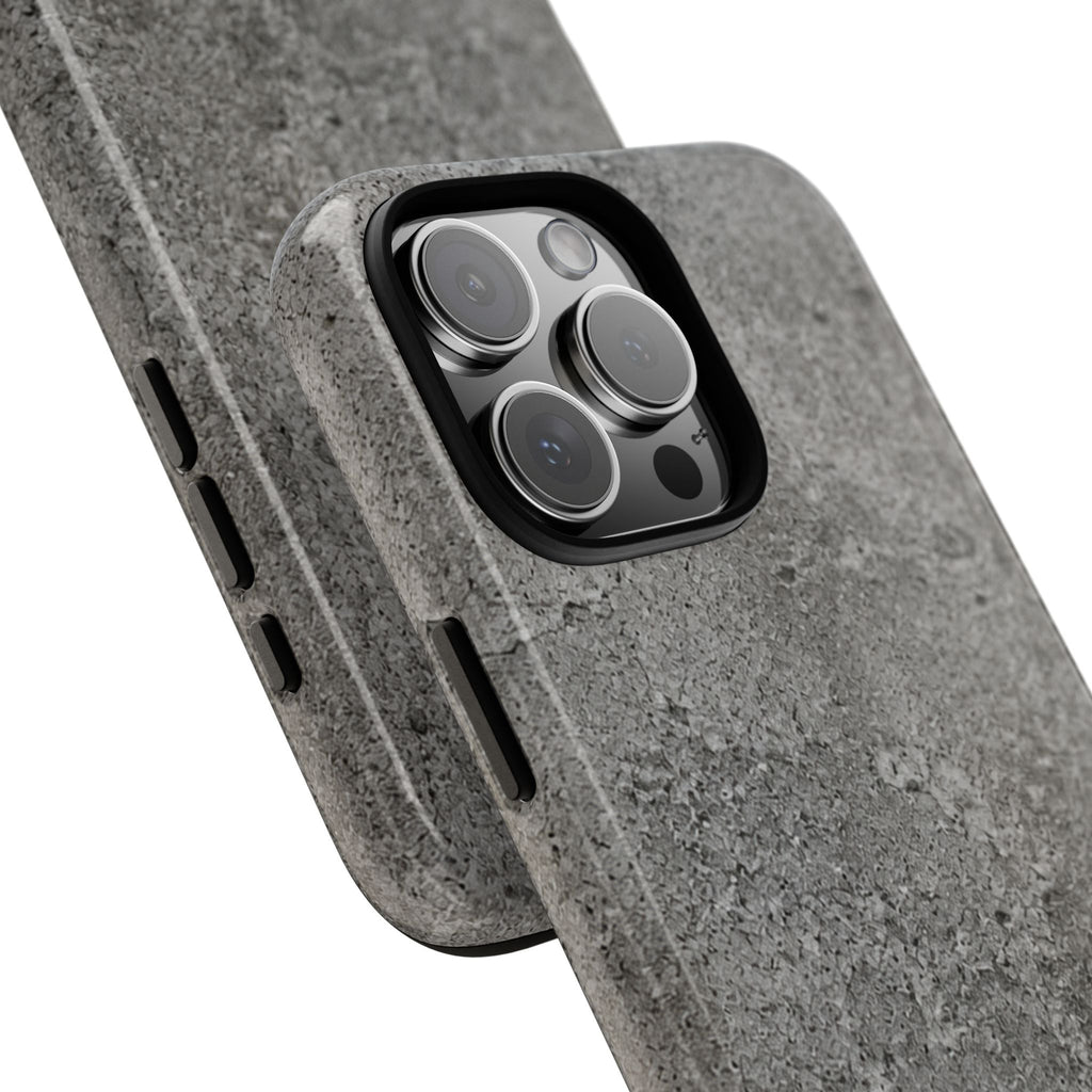 Concrete Texture Phone Case — Rugged Grey Protective iPhone Cover