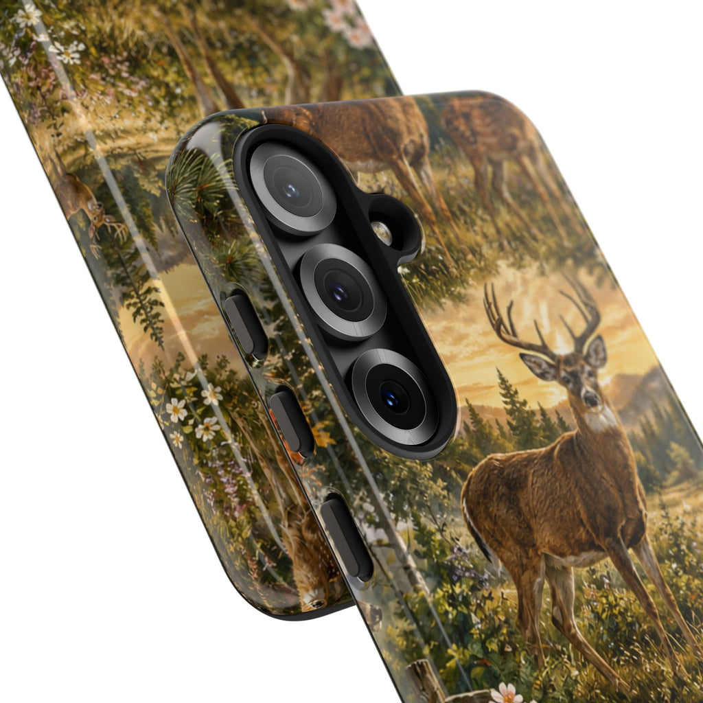 Deer Forest Phone Case — Woodland Bucks Nature iPhone Cover