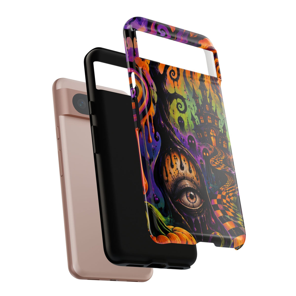 Phone Case — Psychedelic Haunted House Halloween Design