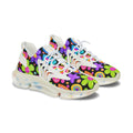 Women’s Mesh Sneakers — Colorful Retro Floral Pattern